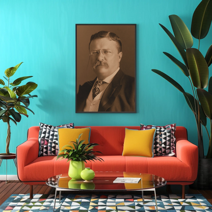 Theodore Roosevelt 26th President Sepia Photo