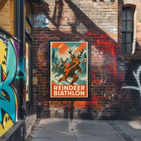 Reindeer Biathlon Poster