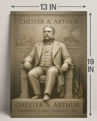 Chester A. Arthur 21st President Poster PosterGoat