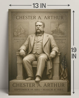 Chester A. Arthur 21st President Poster PosterGoat