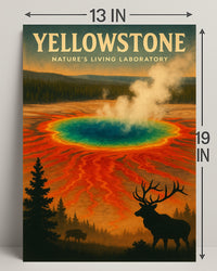 Yellowstone Natures Living Laboratory Poster PosterGoat