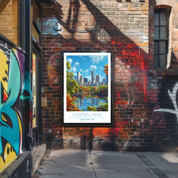 Central Park in Autumn Poster