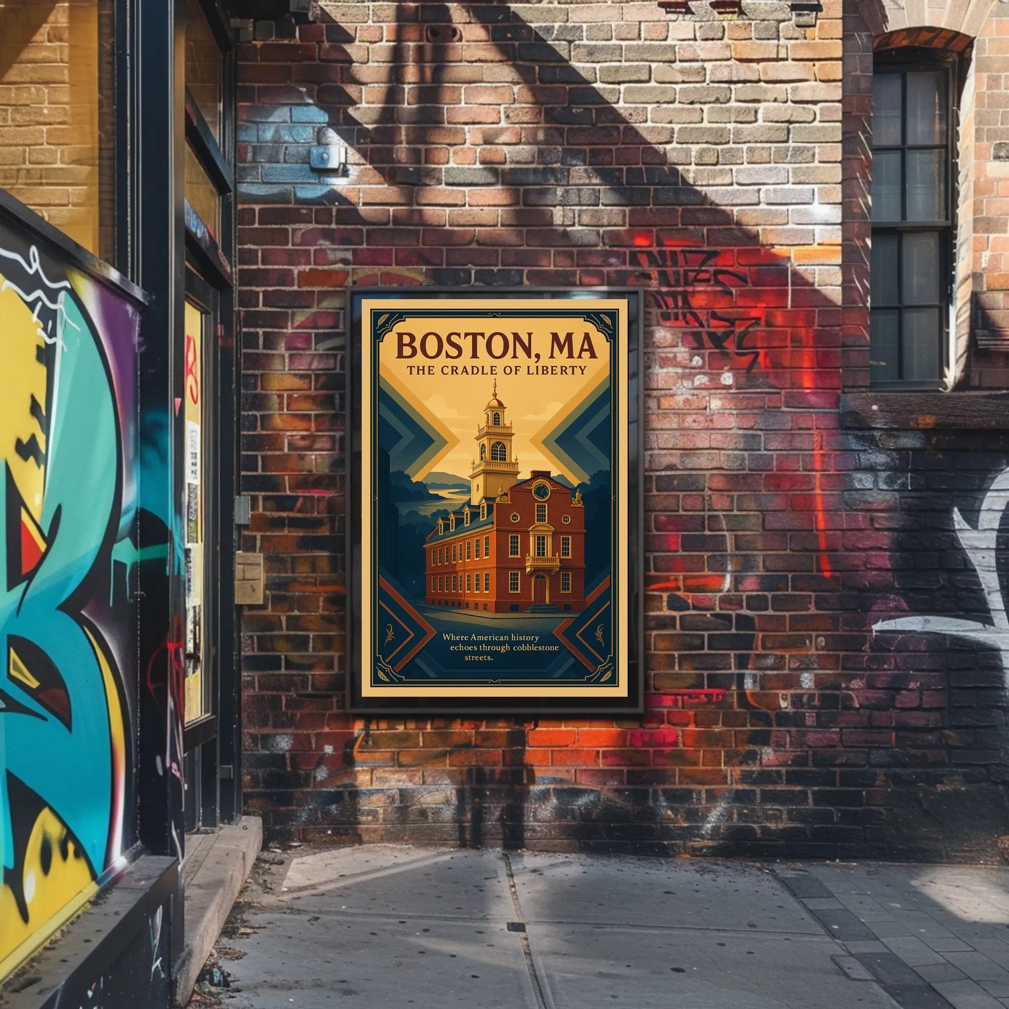 Boston Cradle of Liberty Urban or Cityscape Poster