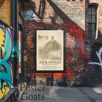 Arkansas Vintage Art: The Natural State Heritage Poster