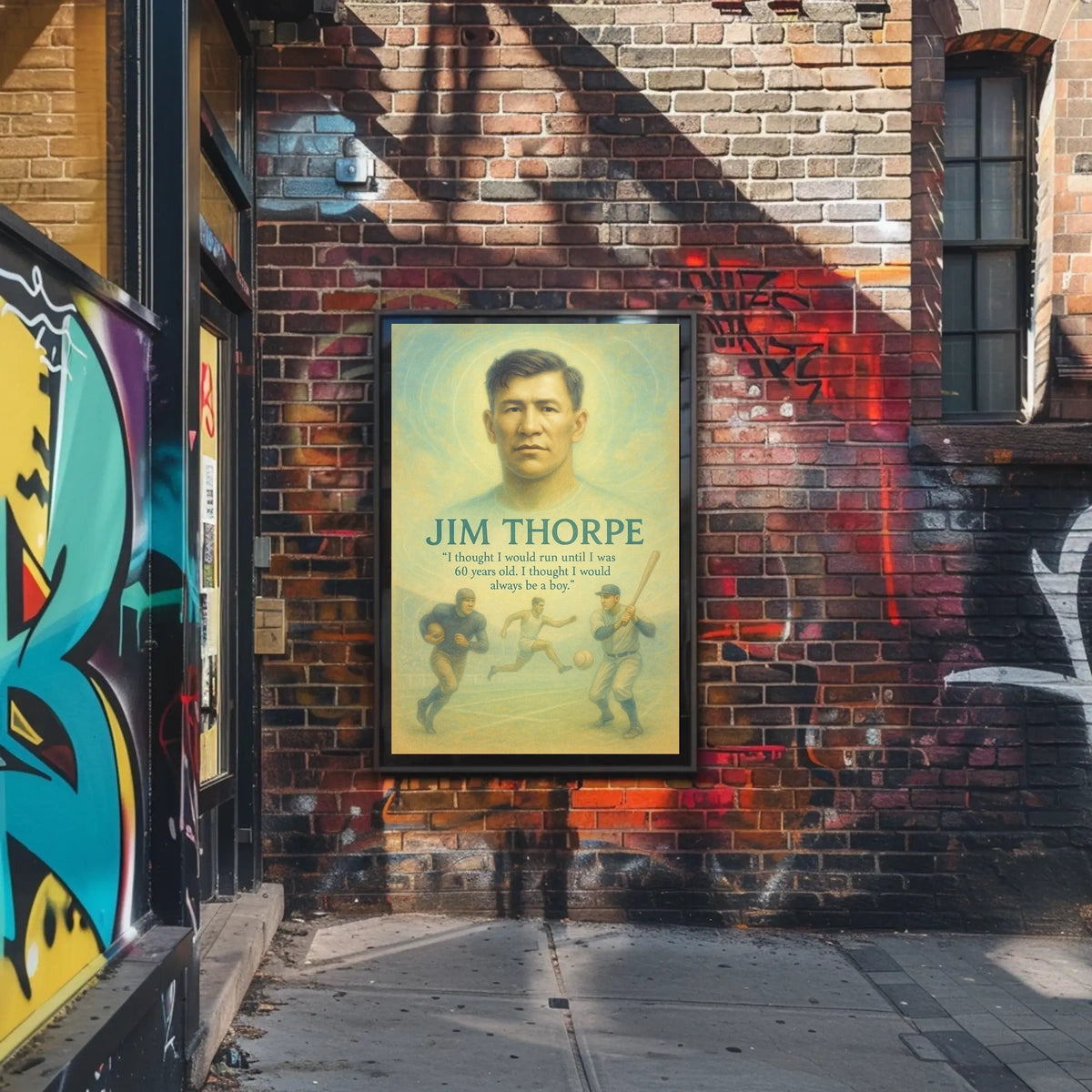 The Timeless Spirit of Jim Thorpe Poster