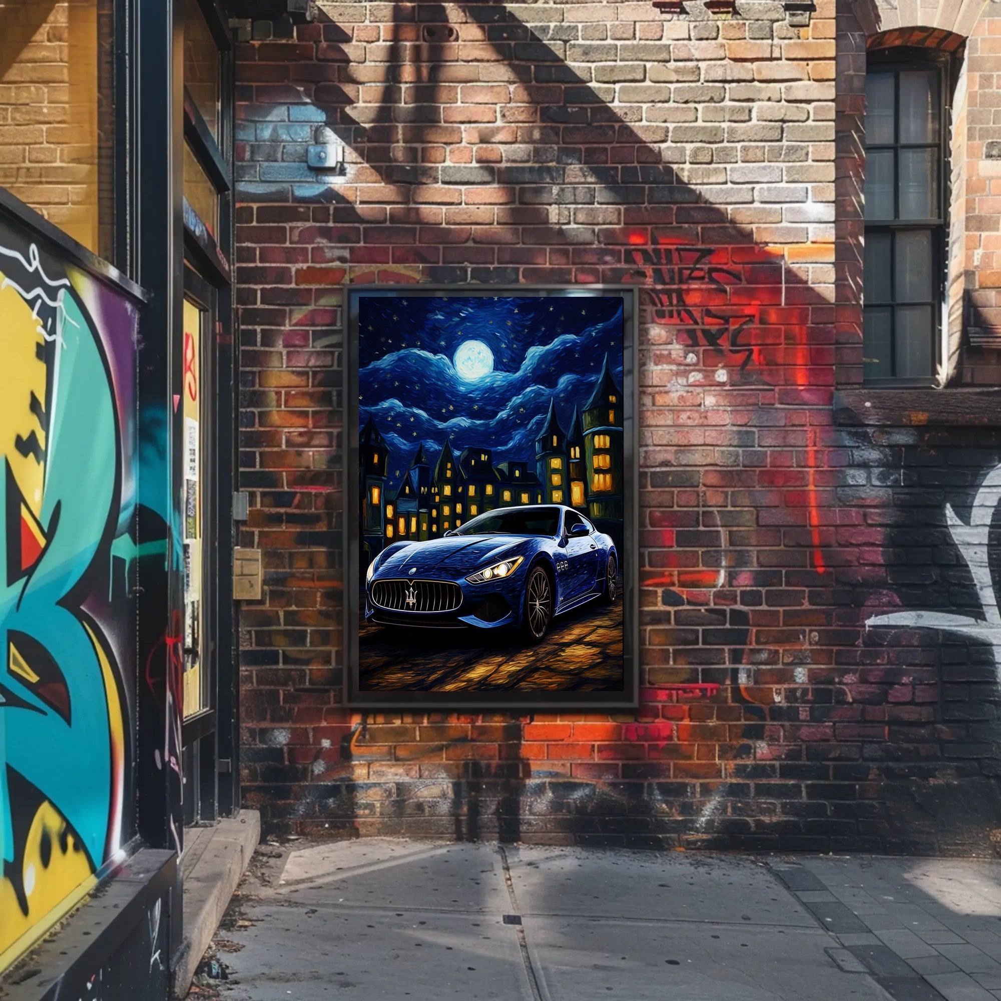Starry Night Drive Poster PosterGoat