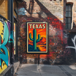 Texas Desert Landscape Poster