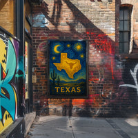Texas Under a Starry Sky Poster