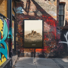 Aman A Tranquil Cityscape Poster