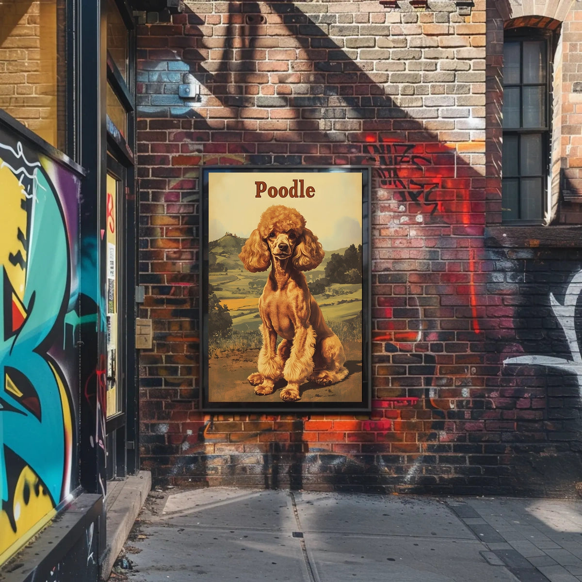Poodle Portrait Poster