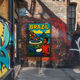 Vibrant Brazil Poster