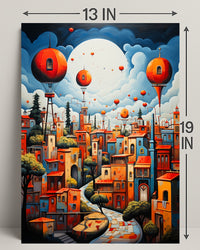 Dreamscape Cityscape Poster