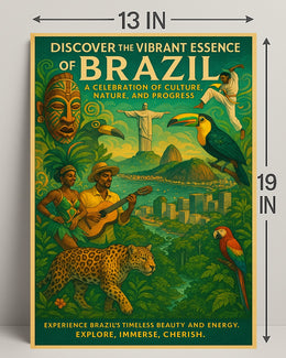 Discover the Vibrant Essence of Brazil Poster PosterGoat