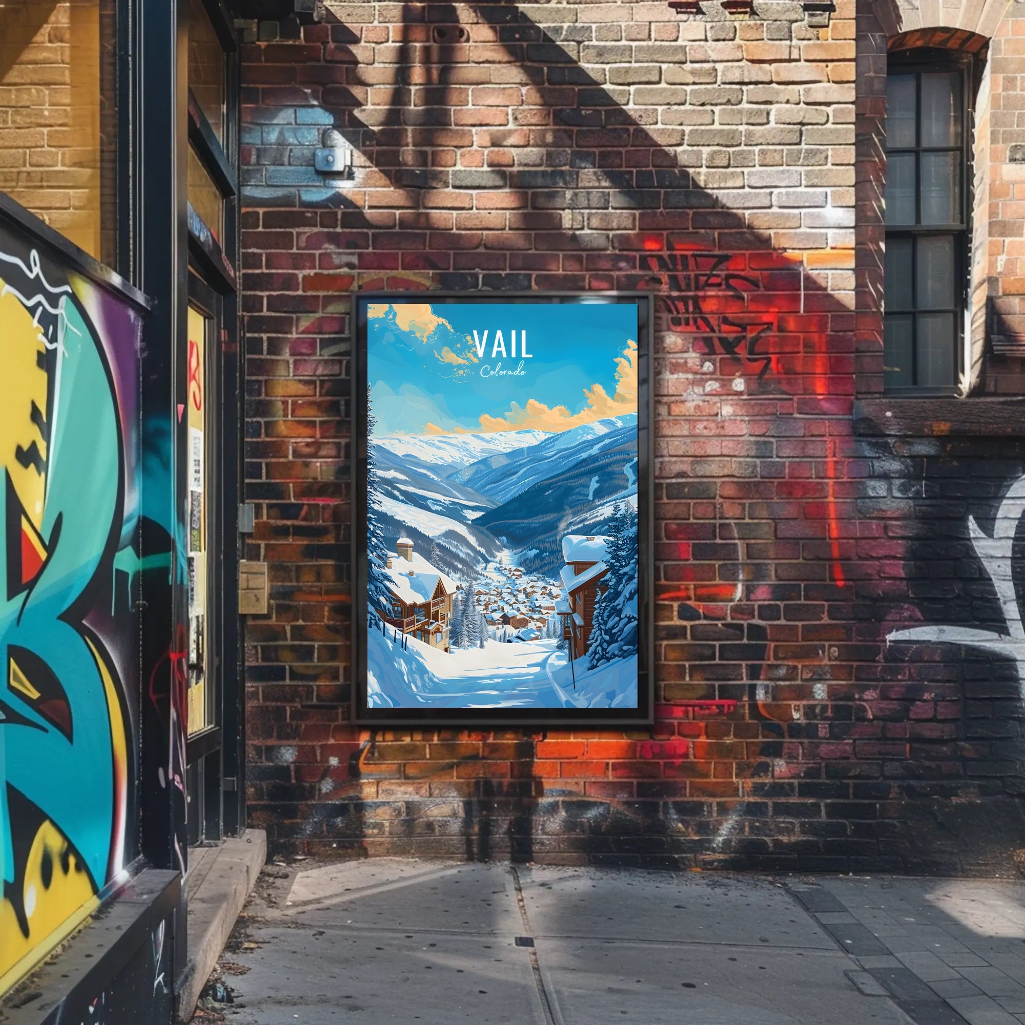 Serene Winter Getaway in Vail Travel Poster