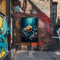 Clownfish In The Deep Poster PosterGoat