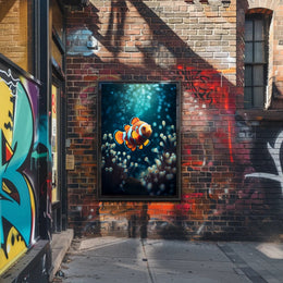 Clownfish In The Deep Poster PosterGoat