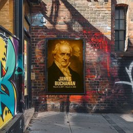 James Buchanan Presidential Term Poster