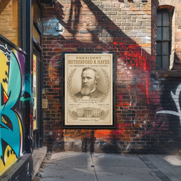 Rutherford B Hayes 19th President Sketch Poster Art Print PosterGoat