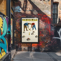 Grindelwald Curling Poster