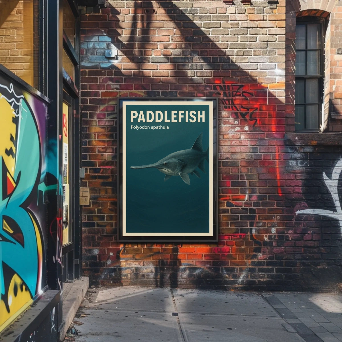 Paddlefish Polyodon spathula Poster