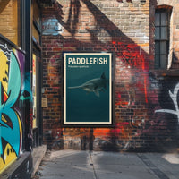 Paddlefish Polyodon spathula Poster