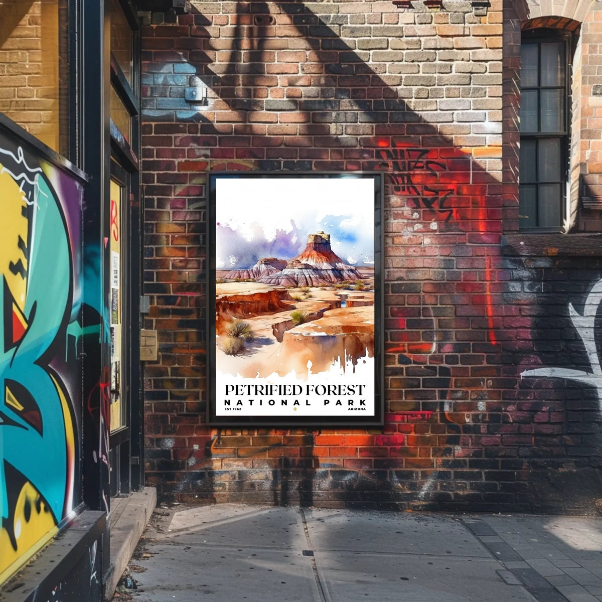 Petrified Forest Watercolor Wall Art Poster
