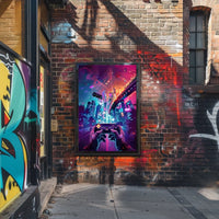 Neon Gaming Odyssey Poster