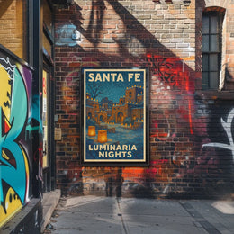 Santa Fe Luminaria Nights Poster