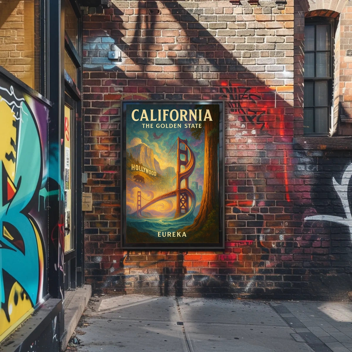California The Golden State Poster