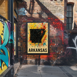 Arkansas State Art Poster