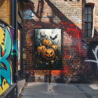 Haunted Pumpkins Poster