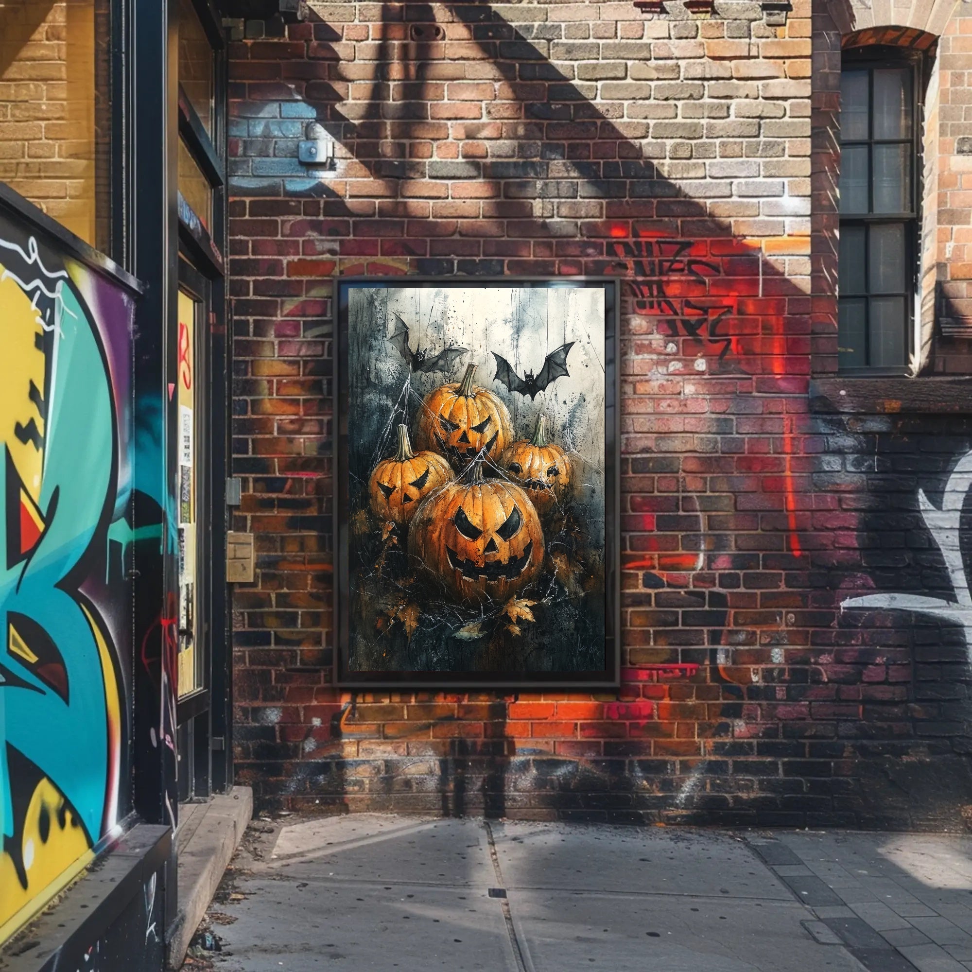 Haunted Pumpkins Poster