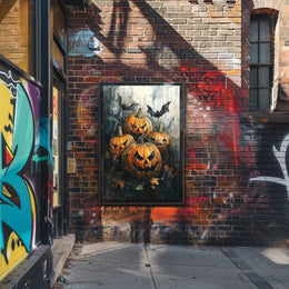 Haunted Pumpkins Poster