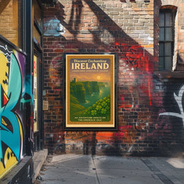 Ireland's Legendary Landscapes Vintage Enchanting Celtic Poster