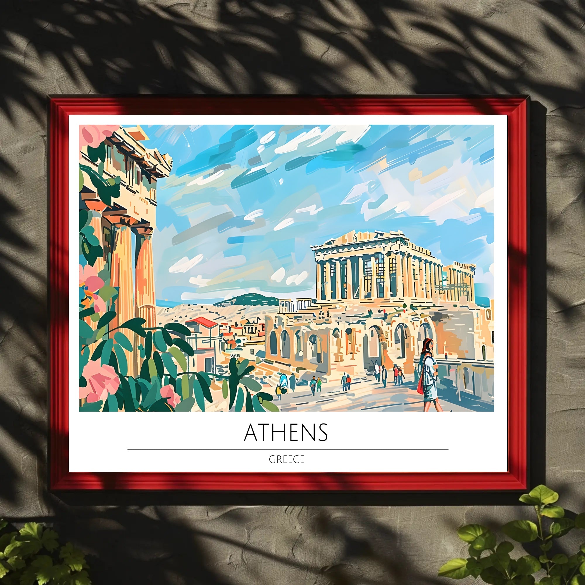 Athens Travel Poster
