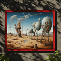 Surreal Desert Landscape: Fantasy or Mythology Poster