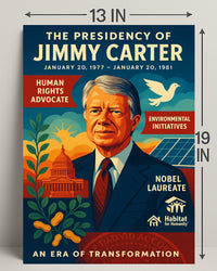 Jimmy Carter Era of Transformation Poster Wall Art PosterGoat