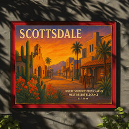 Scottsdale Southwestern Charms Travel Poster