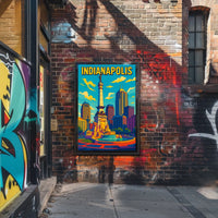 Indianapolis Skyline Poster