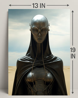 Futuristic Sentinel Poster