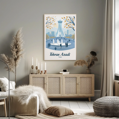 Tehran Azadi Tower Poster