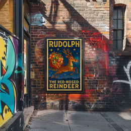 Rudolph Reindeer Poster