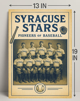 Syracuse Stars Pioneers of Baseball Poster PosterGoat