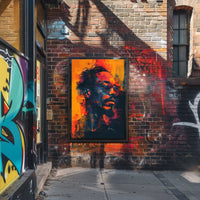 Vibrant Abstract Portrait Abstract Poster