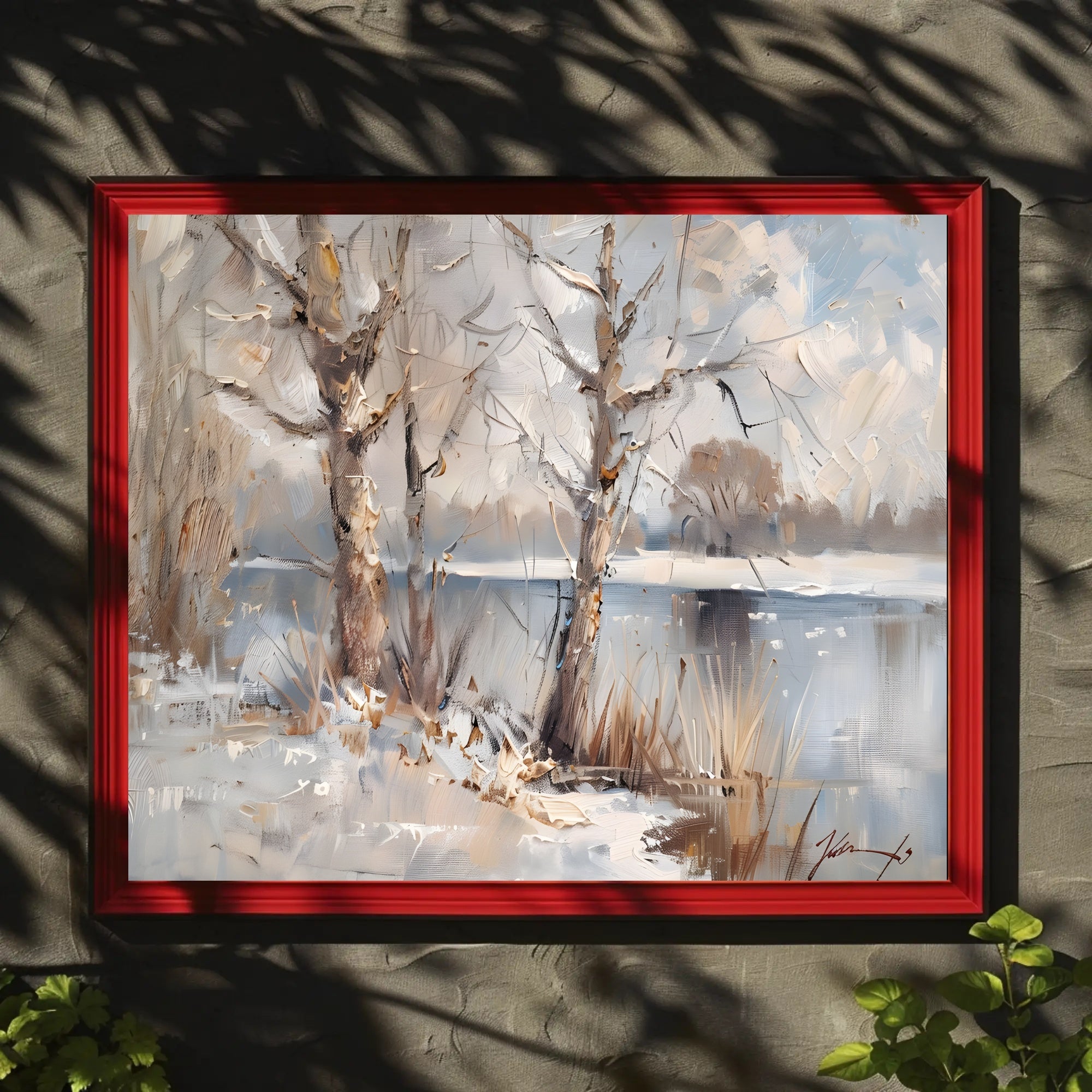 Serene Winter Landscape Poster