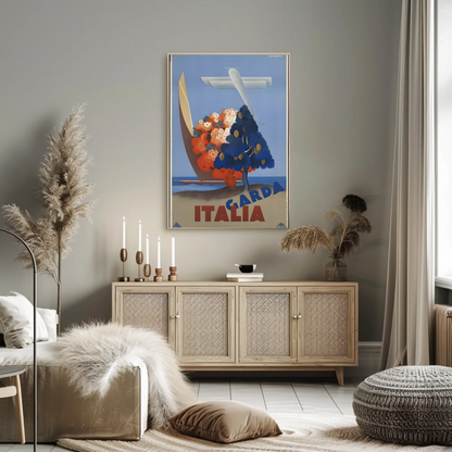 Lake Garda, Italy - Travel Poster