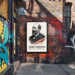 James A. Garfield 20th President of the United States Reflections Poster