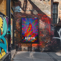 Austin, Texas Vibrant Capitol Poster