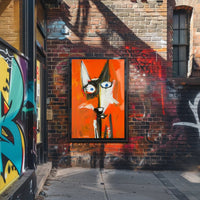 Abstract Fox Wall Art Poster Minimalist Animal Print
