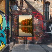 Autumn Tranquility Landscape Impressionism Cozy Poster